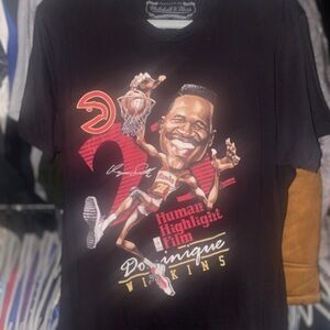 Mitchell & Ness Dominique Wilkins Black Tee